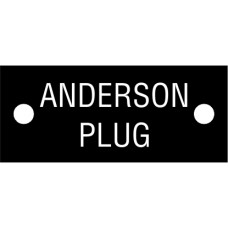 20934 - Cable tag. 'ANDERSON PLUG'. (5pcs)